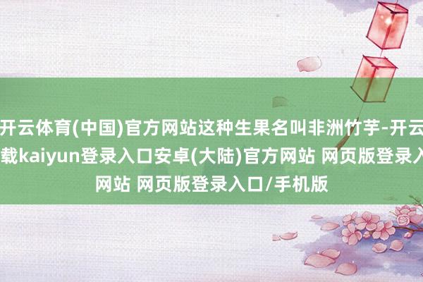 开云体育(中国)官方网站这种生果名叫非洲竹芋-开云app官网下载kaiyun登录入口安卓(大陆)官方网站 网页版登录入口/手机版