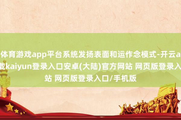 体育游戏app平台系统发扬表面和运作念模式-开云app官网下载kaiyun登录入口安卓(大陆)官方网站 网页版登录入口/手机版